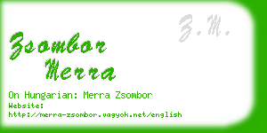 zsombor merra business card